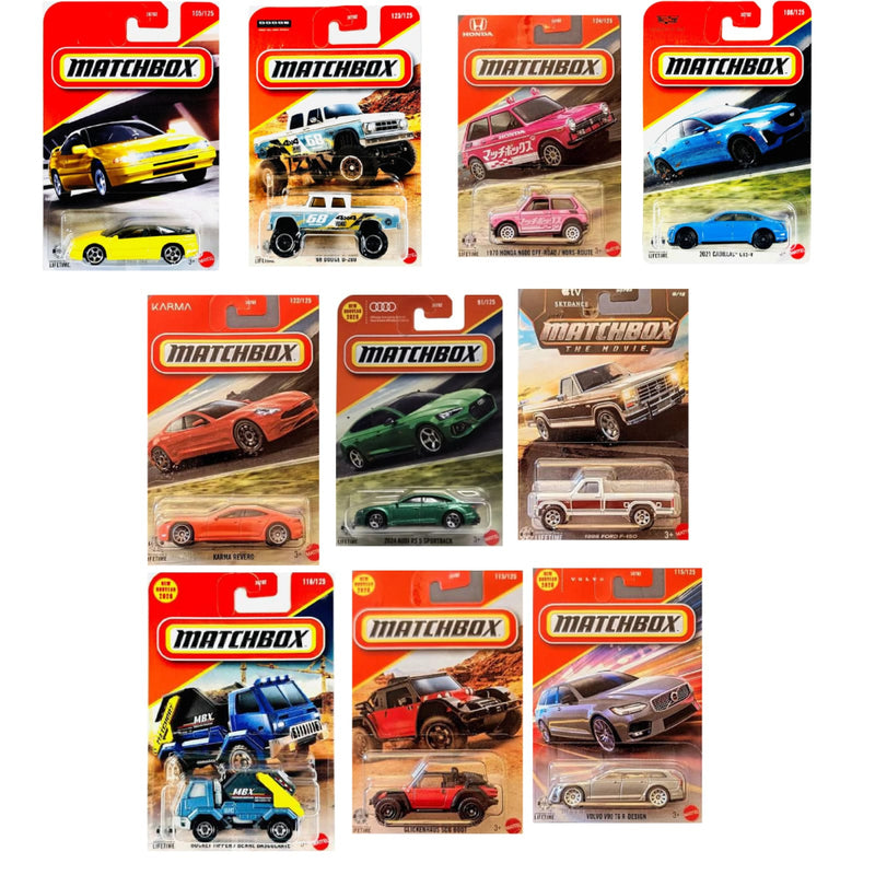 Matchbox 2026 Set of 10 Car Set (10.1)