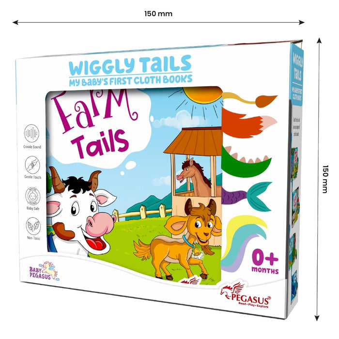 Wiggly Tails My Baby's First Cloth Books-Cloth Book-Pegasus-Toycra