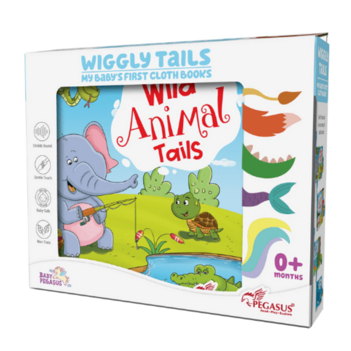 Wiggly Tails My Baby's First Cloth Books-Cloth Book-Pegasus-Toycra