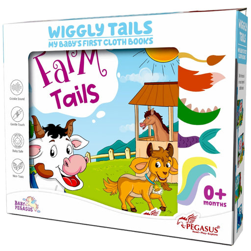 Wiggly Tails My Baby's First Cloth Books-Cloth Book-Pegasus-Toycra