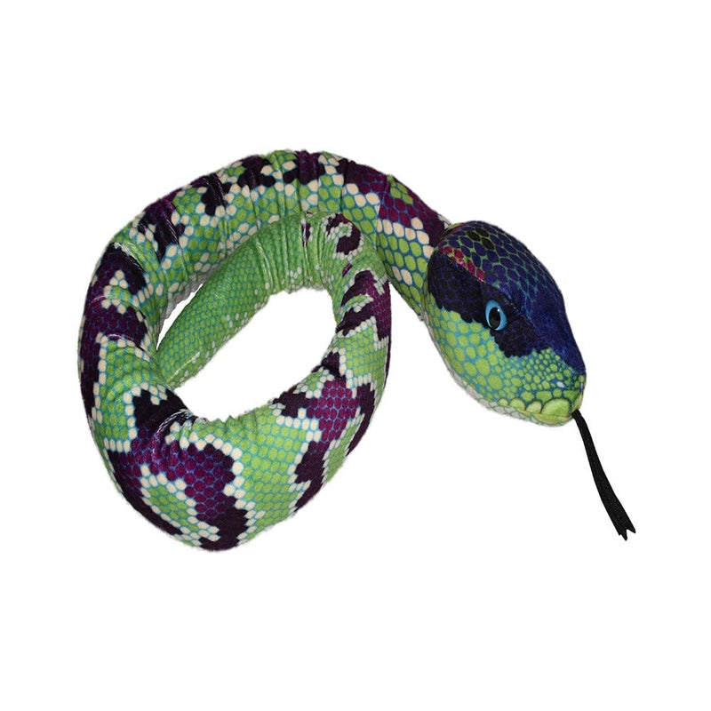 Wild Republic 54 Inches Snake Green & Purple