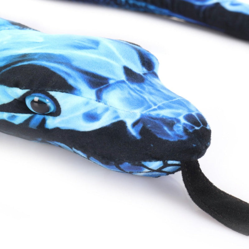 Wild Republic 54 Inches Snake-Printed Flame Blue