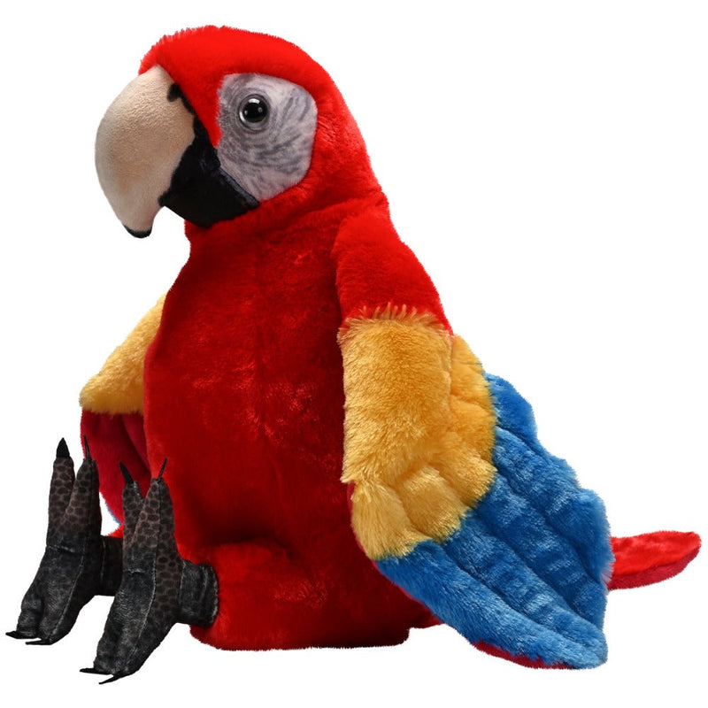 Wild Republic Art Macaw Sitting 15 Inch - Scarlet