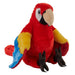 Wild Republic Artist Collection Eco Scarlet Macaw Stuffed Animal - 15"-Soft Toy-Wild Republic-Toycra