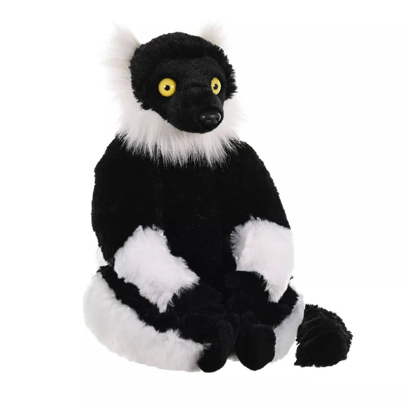 Wild Republic Black & White Ruffed Lemur Stuffed Animal-12 Inches
