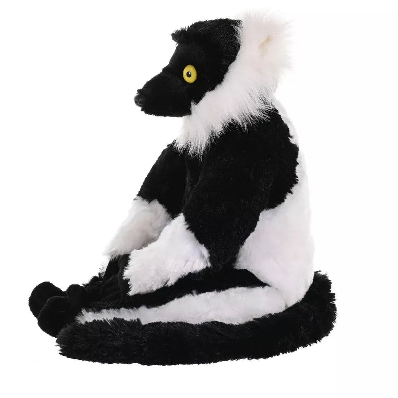 Wild Republic Black & White Ruffed Lemur Stuffed Animal-12 Inches