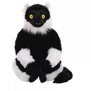 Wild Republic Black & White Ruffed Lemur Stuffed Animal-12 Inches
