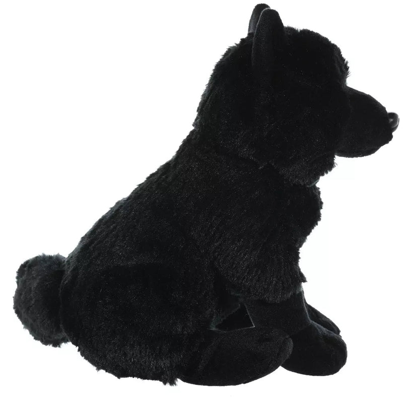 Wild Republic Cuddlekins Black Wolf Stuffed Animal - 12 Inches