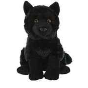 Wild Republic Cuddlekins Black Wolf Stuffed Animal - 12 Inches