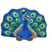 Wild Republic Cuddlekins Mini Peacock Stuffed Animal - 8 Inches-Soft Toy-Wild Republic-Toycra