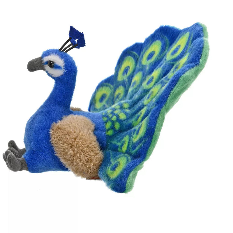 Wild Republic Cuddlekins Mini Peacock Stuffed Animal - 8 Inches