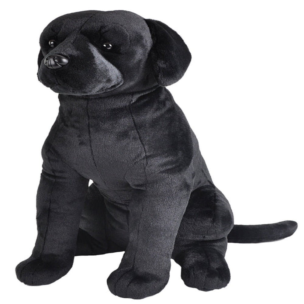 Black lab soft store toy