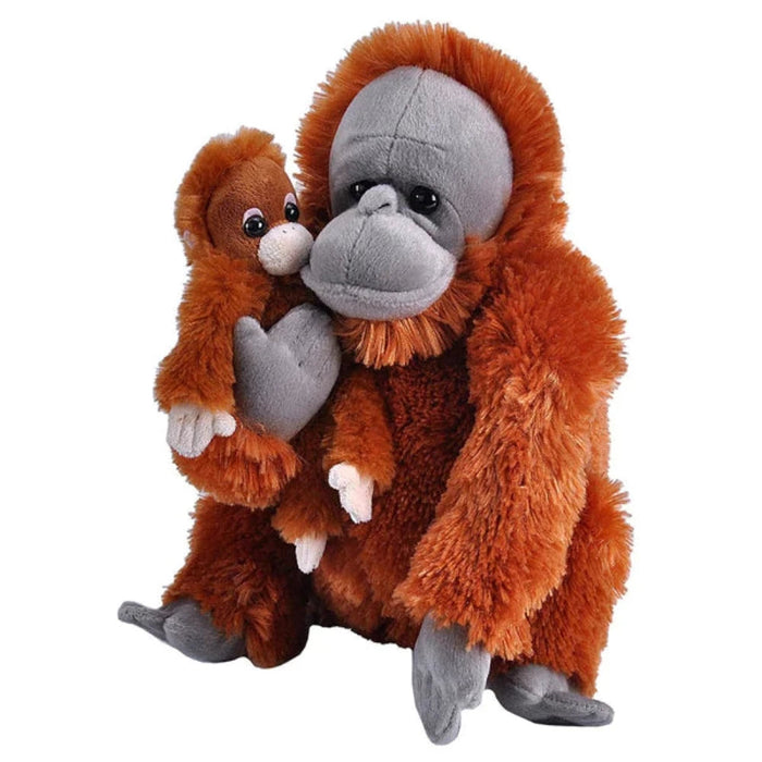 Wild Republic Mom And Baby Orangutan-Soft Toy-Wild Republic-Toycra