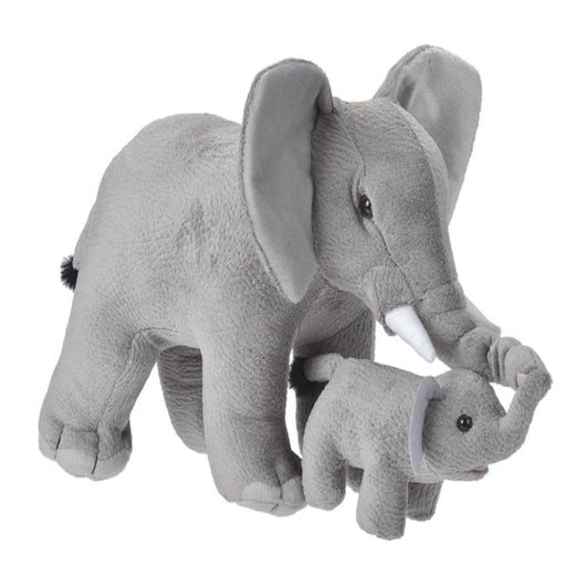 Wild Republic Mom & Baby Elephant-Soft Toy-Wild Republic-Toycra