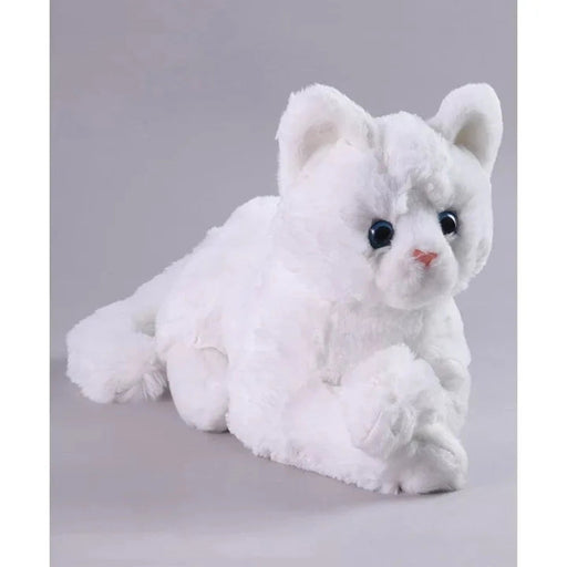 Wild Republic Paws White Longpile Cat-Soft Toy-Wild Republic-Toycra