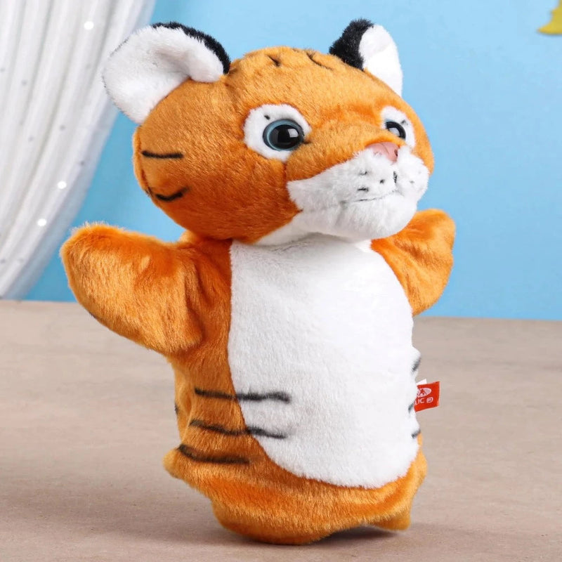 Wild Republic Polyester Hand Puppet Brown Tiger