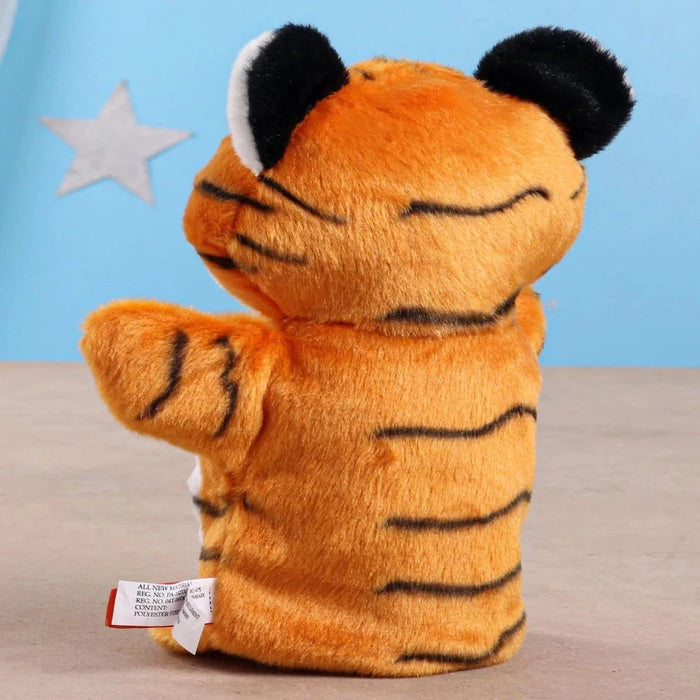 Wild Republic Polyester Hand Puppet Brown Tiger-Soft Toy-Wild Republic-Toycra