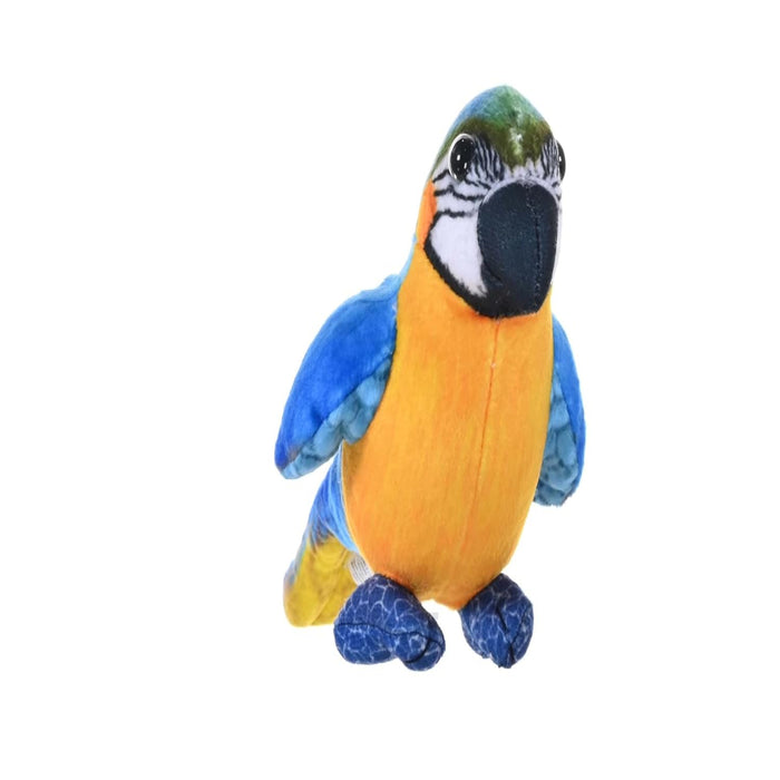 Wild Republic Rainforest Birds Blue & Yellow Macaw Stuffed Animal - 4.5"-Soft Toy-Wild Republic-Toycra