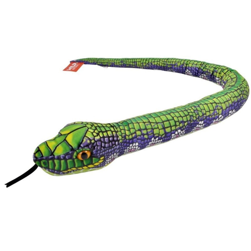 Wild Republic Sublimation Green Print Snake - 54 Inch