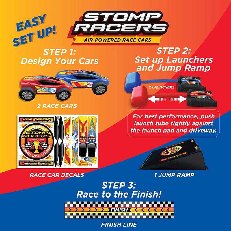 Win Magic Stomp Racers Dueling Car Launcher