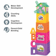 Windmill ABC Tower - Stacking & Nesting Cube for Age 12 Months & Above