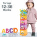 Windmill ABC Tower - Stacking & Nesting Cube for Age 12 Months & Above-simple-Toymate-Toycra