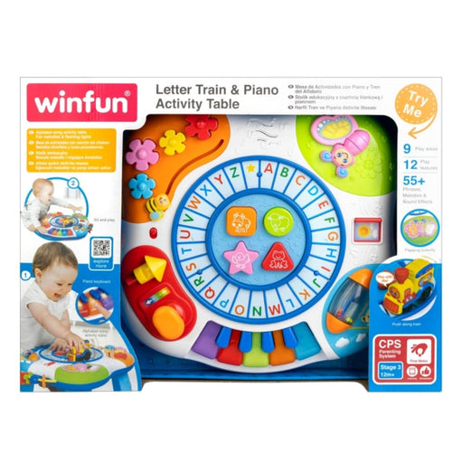 Winfun Letter Train & Piano Activity Table-Active Play-Winfun-Toycra