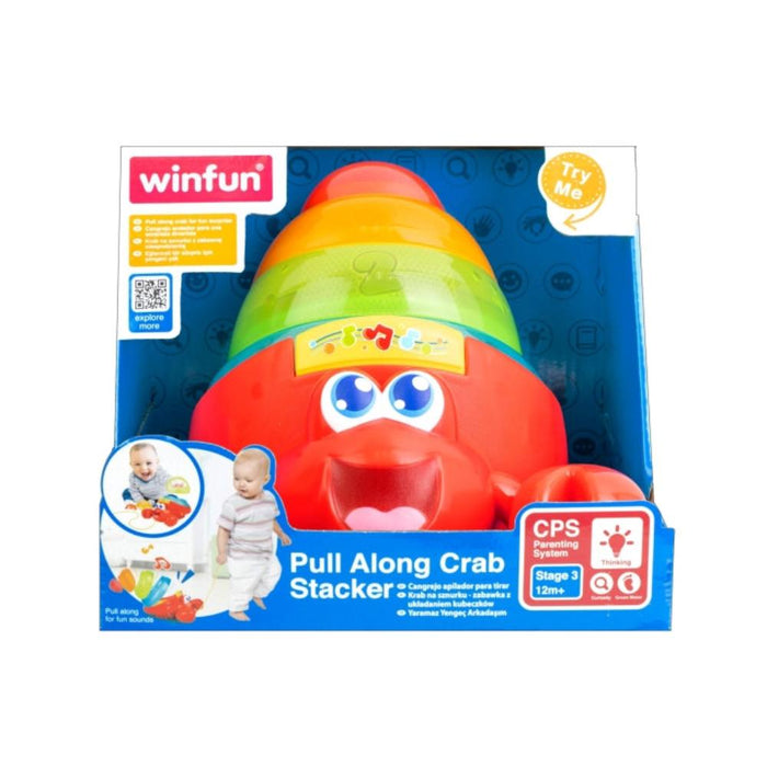 Winfun Pull Along Crab Stacker — Toycra - Main Image