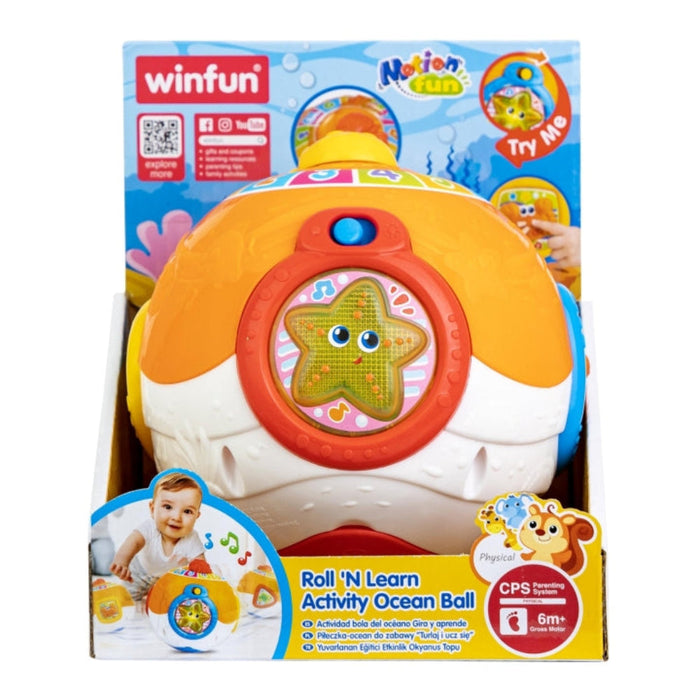 Winfun Roll and Learn Activity Ocean Ball-Active Play-Winfun-Toycra