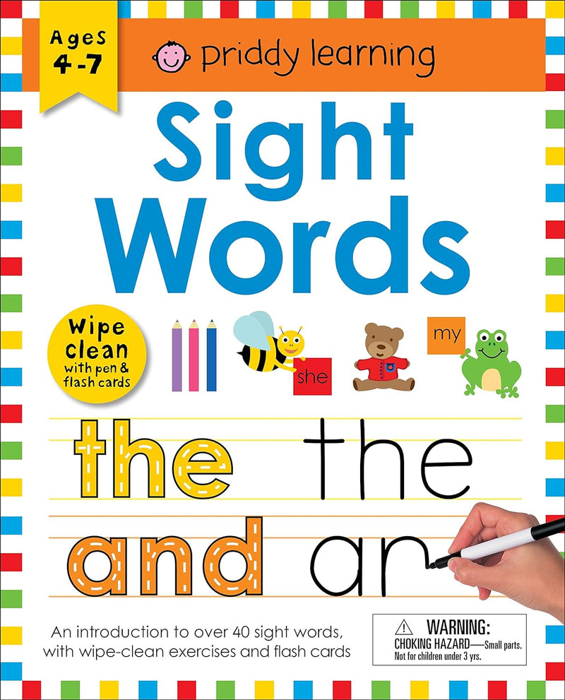Wipe-Clean Book With Pen & Flash Cards