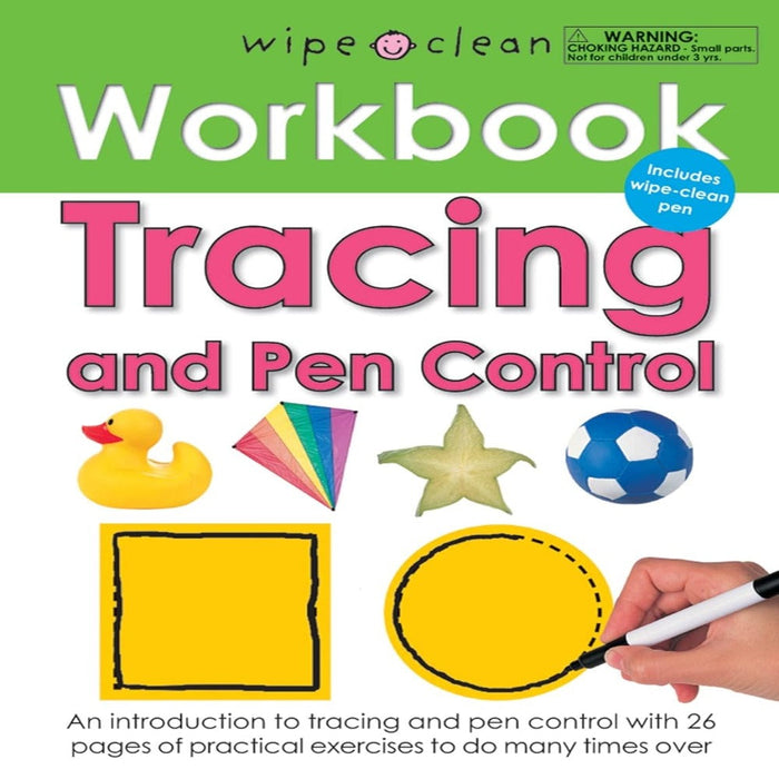 Wipe Clean Workbook Tracing And Pen Control-Activity Books-Priddy Books-Toycra