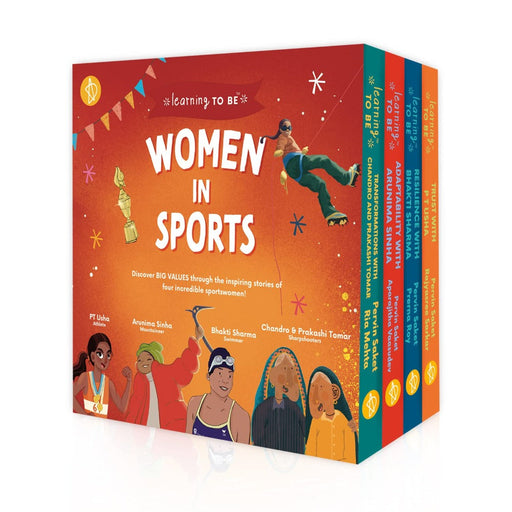 Women In Sports (Set Of 4 Books)-Board Book-Adidev-Toycra