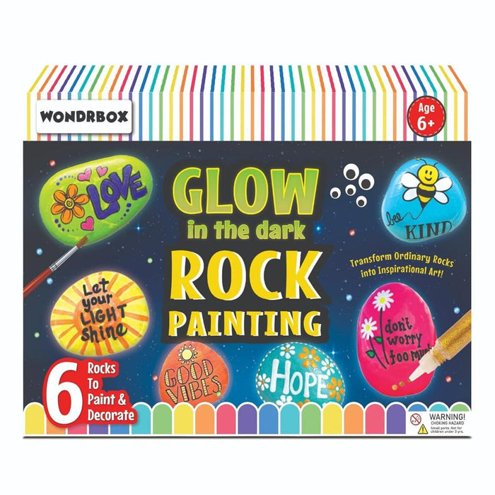 Wondrbox Glow In The Dark Rock Painting Kit-Arts & Crafts-Wondrbox-Toycra