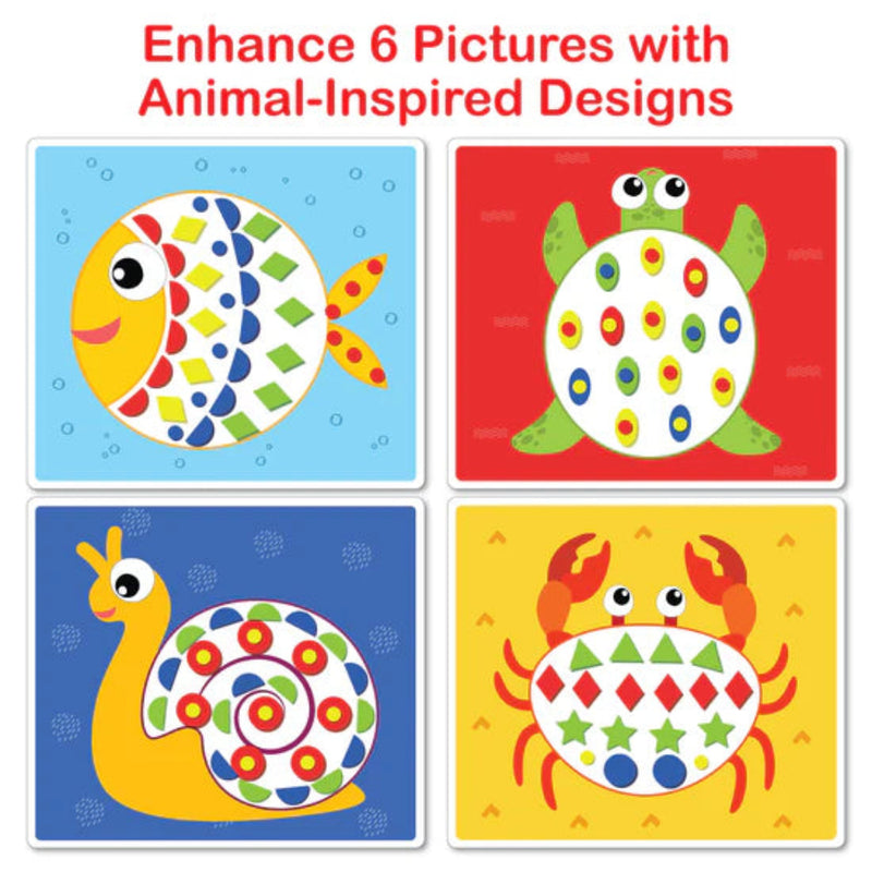 Wondrbox Sticky Mosaic Animal Art