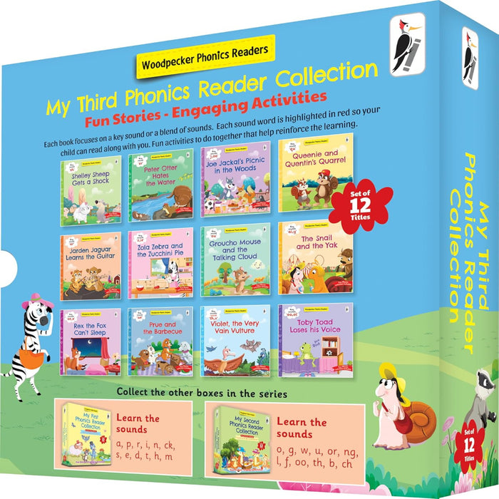 Woodpecker Phonics Readers Box Set-Story Books-RBC-Toycra
