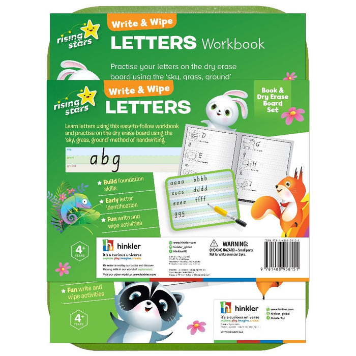 Write And Wipe Letters-Activity Books-SBC-Toycra