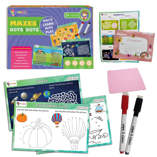 Write & Wipe Activity Mats-Activity Books-Pegasus-Toycra