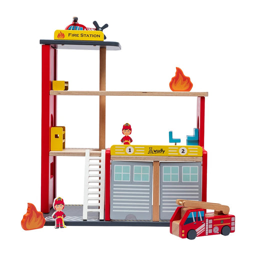 Wudly Toys Fire Station - 2603-Active Play-Wudly Toys-Toycra