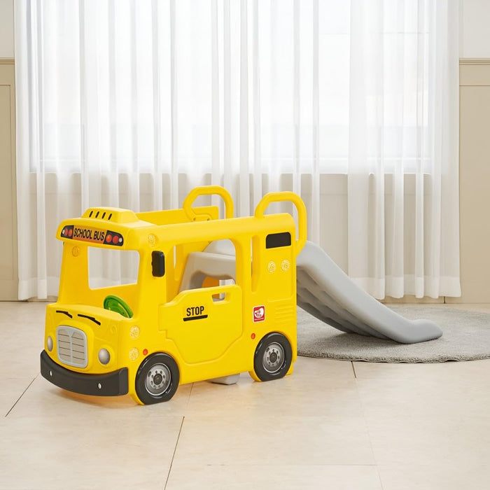 Yaya School Compact Bus Slide-Outdoor Toys-Playwell-Toycra