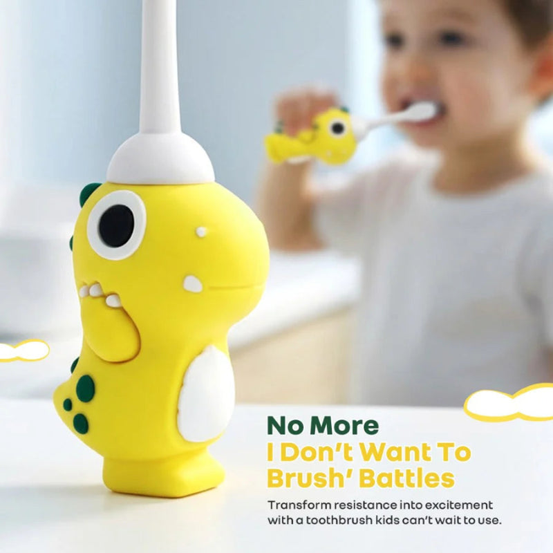 R For Rabbit Tiny Smiles Dino Kids Toothbrush
