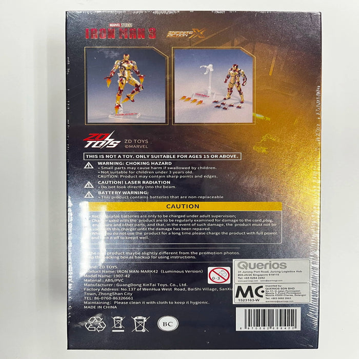 ZD Toy Iron Man Mark 42 (Luminous version)-Action & Toy Figures-ZD Toys-Toycra