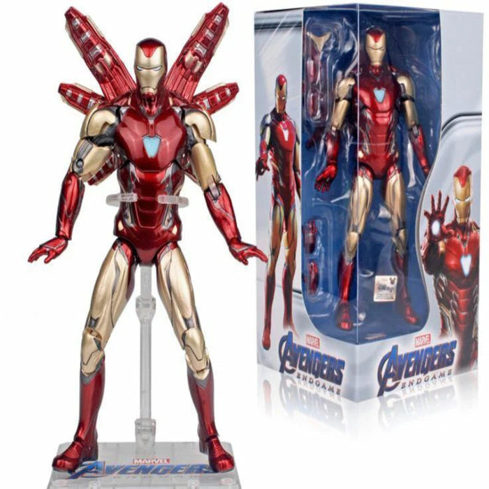 ZD Toys Marvel Avengers Endgame Series I New Iron Man MK85 With Plastic Holder-Action & Toy Figures-ZD Toys-Toycra