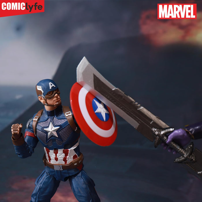 ZD Toys Marvel Captain America 7 Inch Superhero Action Figure Toy-Action & Toy Figures-Marvel-Toycra