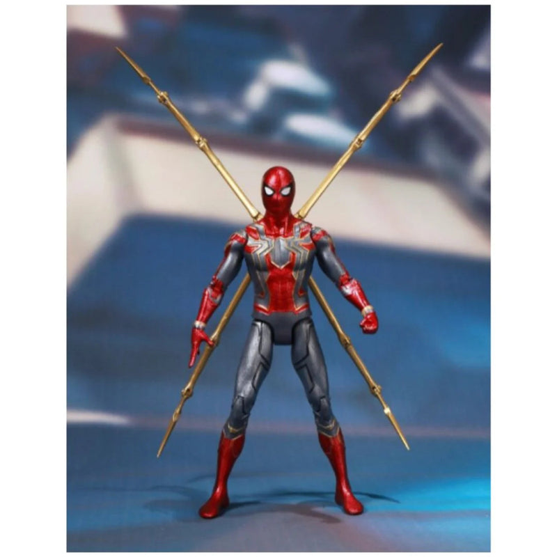 ZD Toys Marvel Iron Spider Man With Holder 7 Inch