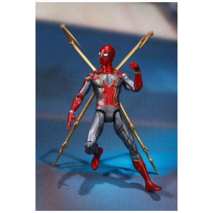 ZD Toys Marvel Iron Spider Man With Holder 7 Inch-Action & Toy Figures-ZD Toys-Toycra