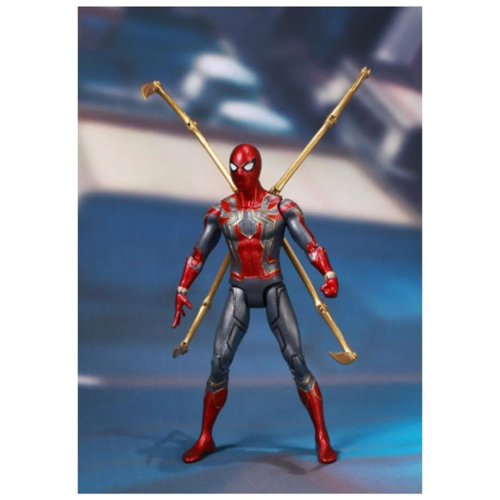 ZD Toys Marvel Iron Spider Man With Holder 7 Inch-Action & Toy Figures-ZD Toys-Toycra