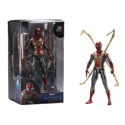 ZD Toys Marvel Iron Spider Man With Holder 7 Inch-Action & Toy Figures-ZD Toys-Toycra