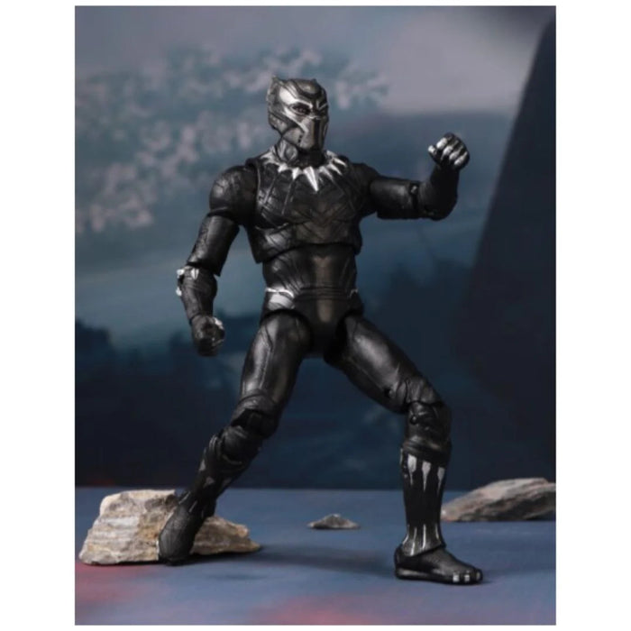 ZD Toys Marvel Series Black Panther With Holder 7 Inch-Action & Toy Figures-ZD Toys-Toycra