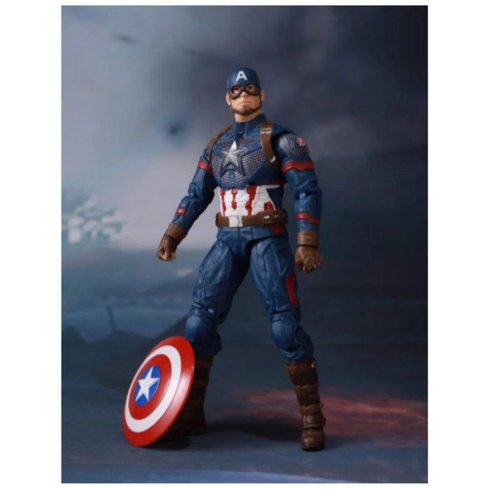ZD Toys Marvel Series Captain America 7 Inch-Action & Toy Figures-ZD Toys-Toycra