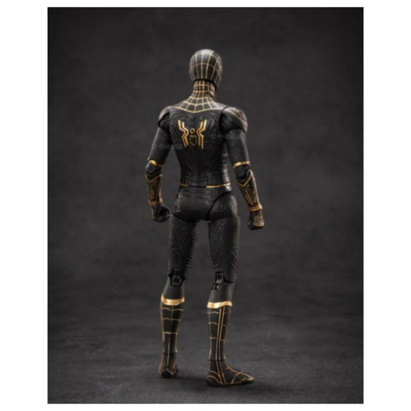 ZD Toys Marvel Spider Man Black & Gold Suit - 7 Inch Figure